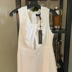 BCBGMAXAZRIA Cotton Eyelet Maxidress